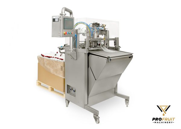 Fully automatic Bag in Box filler for bags in web