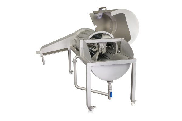 Fruit washer for fruit and vegetable processing