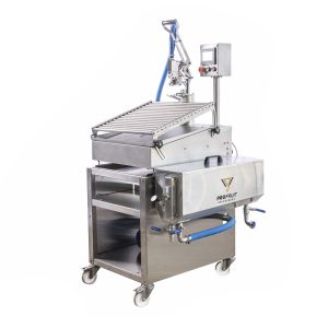 Semi automatic Bag in Box filler for filling liquids into bag in box and pouch packages