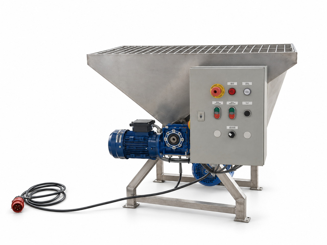 Tank with Hopper and Screw for Mash, Pulp & Purée